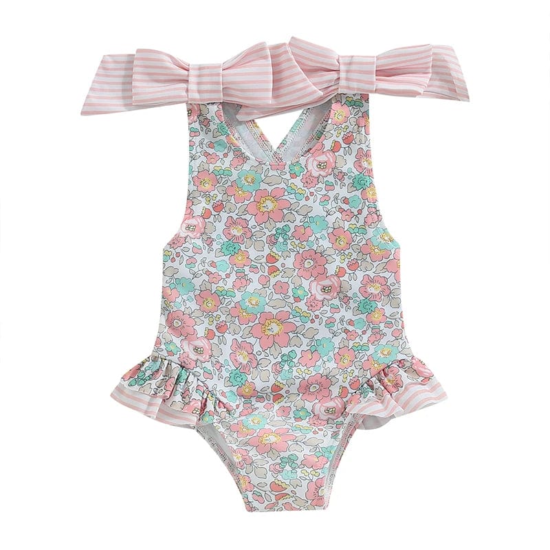 K / 18-24Months Swimsuit Floral Print