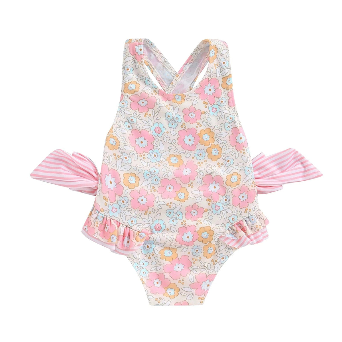 N / 5-6Years Swimsuit Floral Print