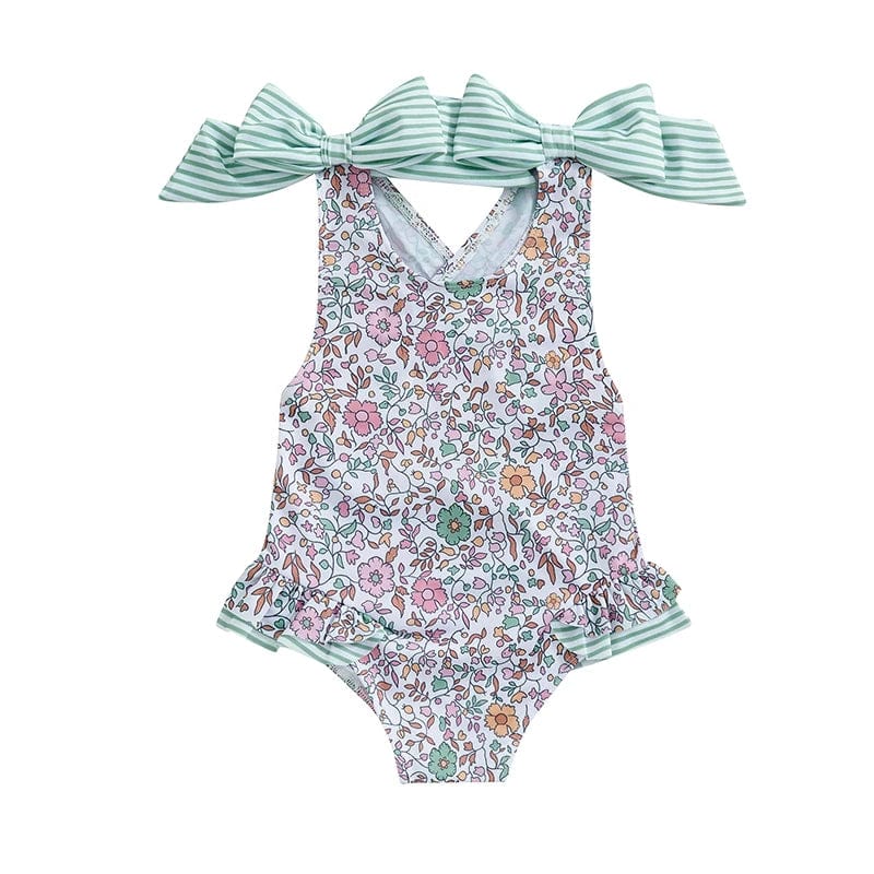 G / 2-3Years Swimsuit Floral Print