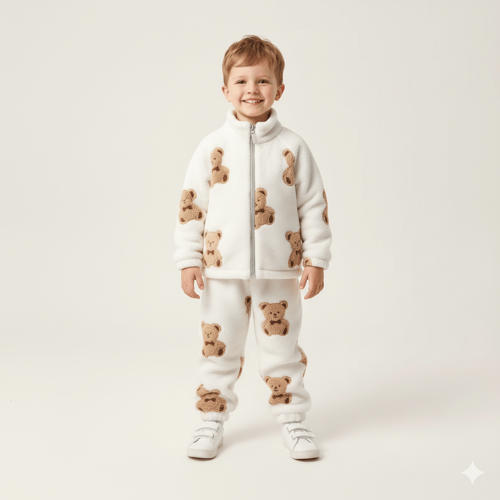 TeddyCozy Plush Fleece Set