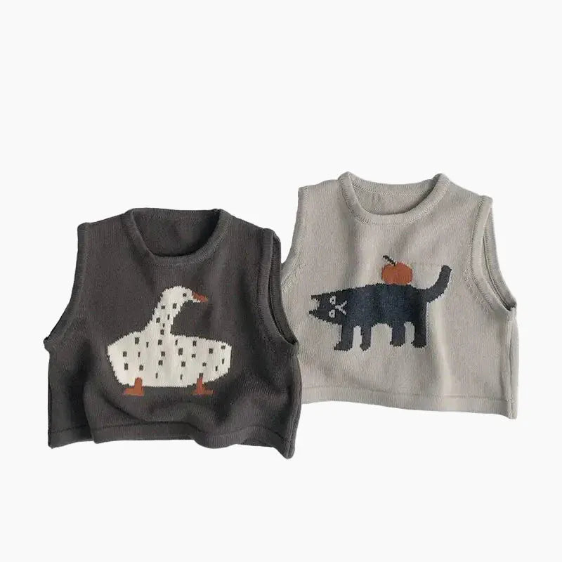 The Art Class Critters Knit Sweater Vest
