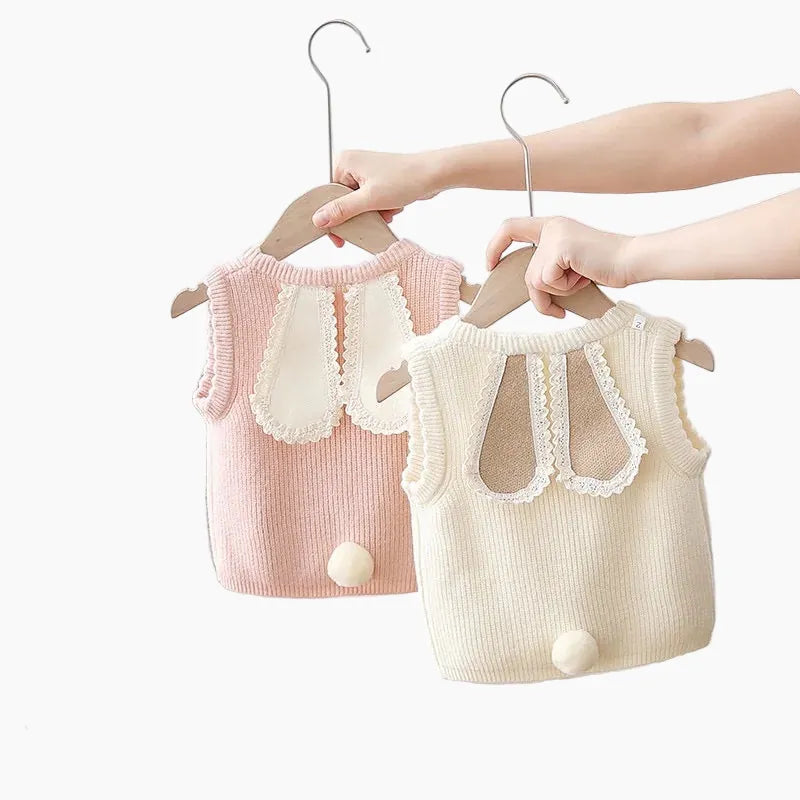 The Bunny Bow Knit Vest