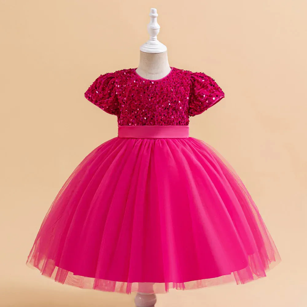Rose Red / 3-4T The Classic Sequin & Tulle Gown