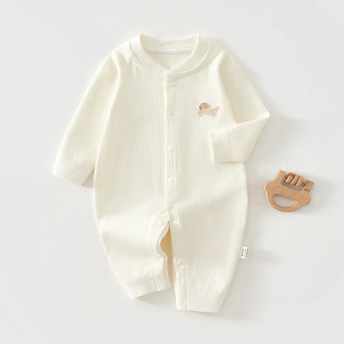 White / 1-3M The Cloud Knit Footless Baby Sleeper
