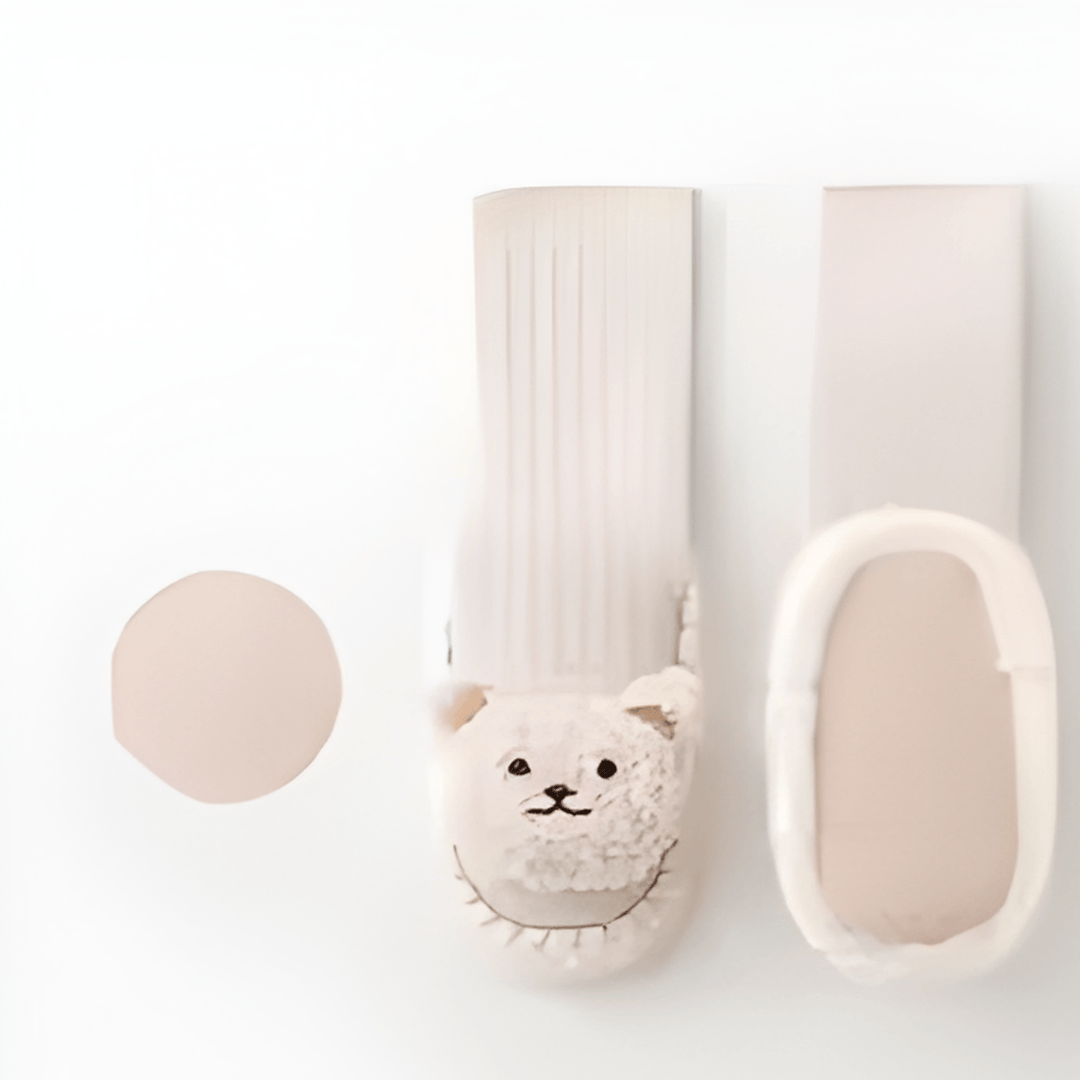 Beige / 0-6M The Cozy Cub Slipper-Socks