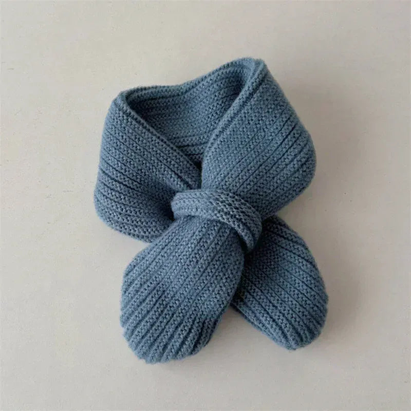 Blue / Wool The Cozy Loop Wool-Blend Knit Scarf