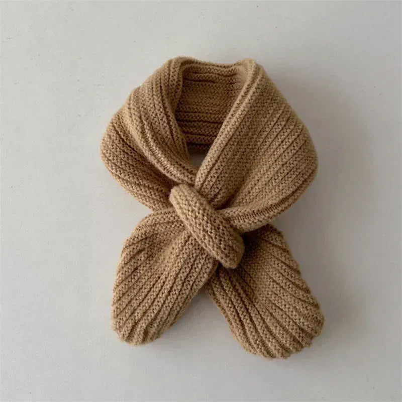 Khaki / Wool The Cozy Loop Wool-Blend Knit Scarf