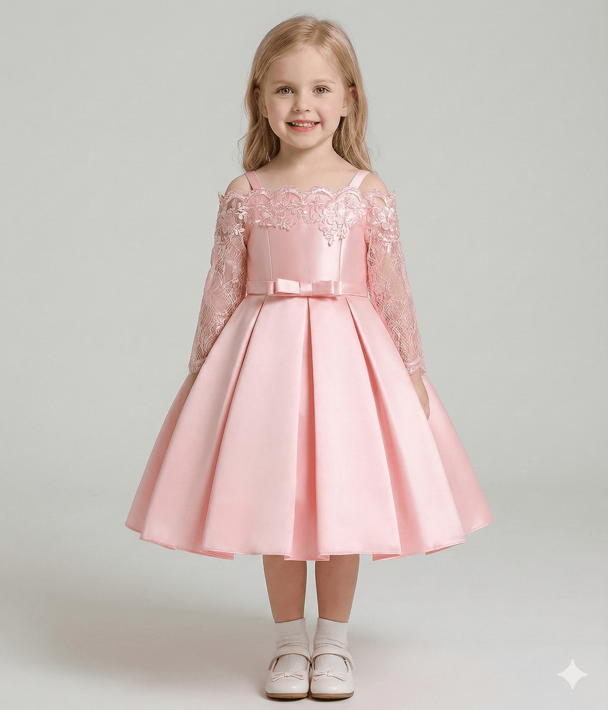 The Duchess Satin & Lace Gown
