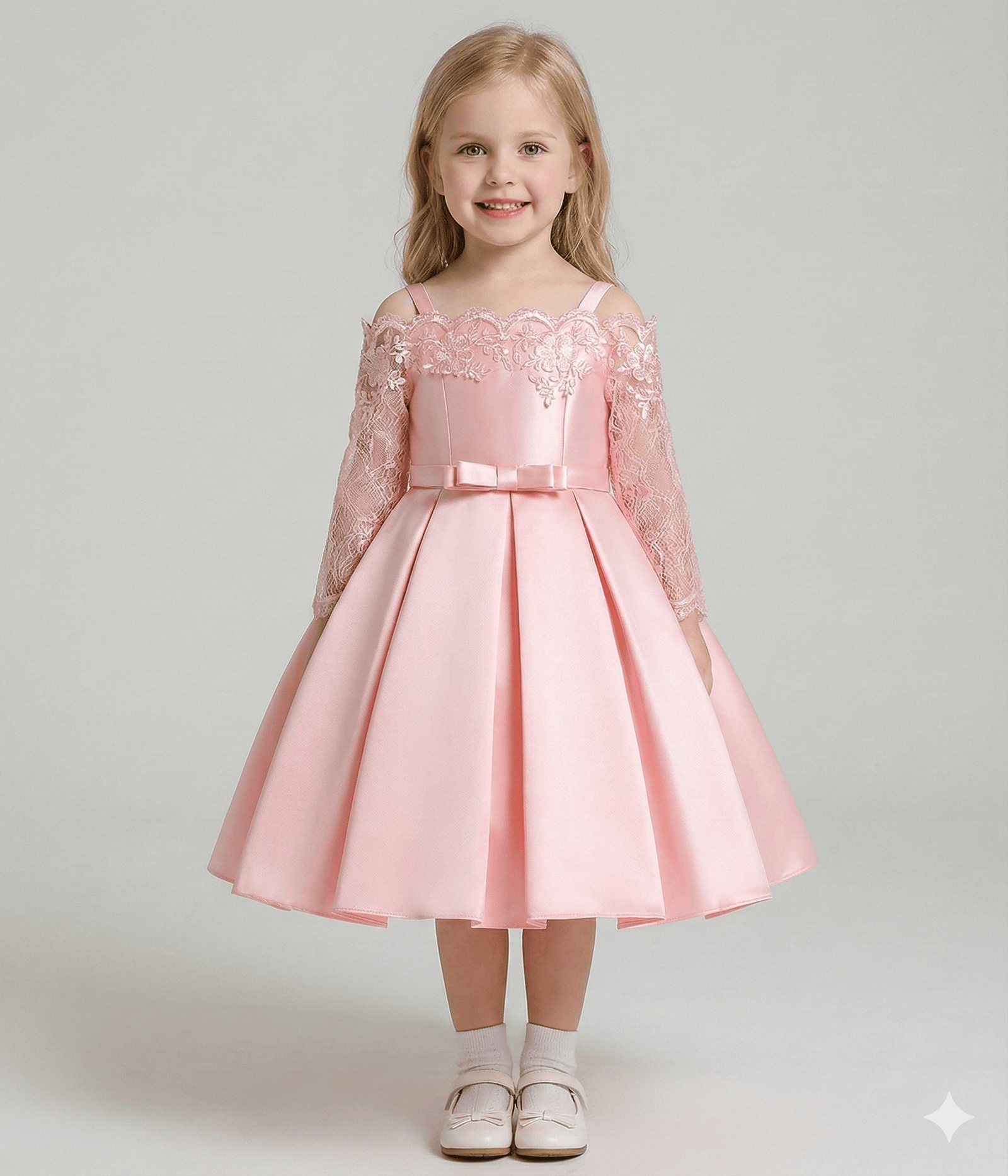 The Duchess Satin & Lace Gown