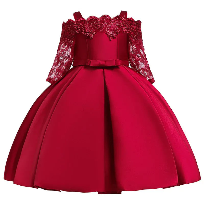 The Duchess Satin & Lace Gown