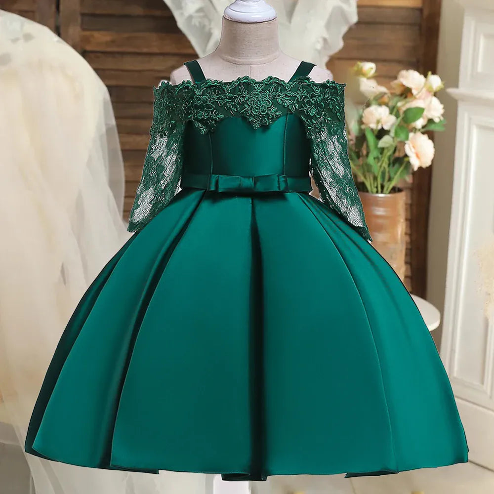 The Duchess Satin & Lace Gown