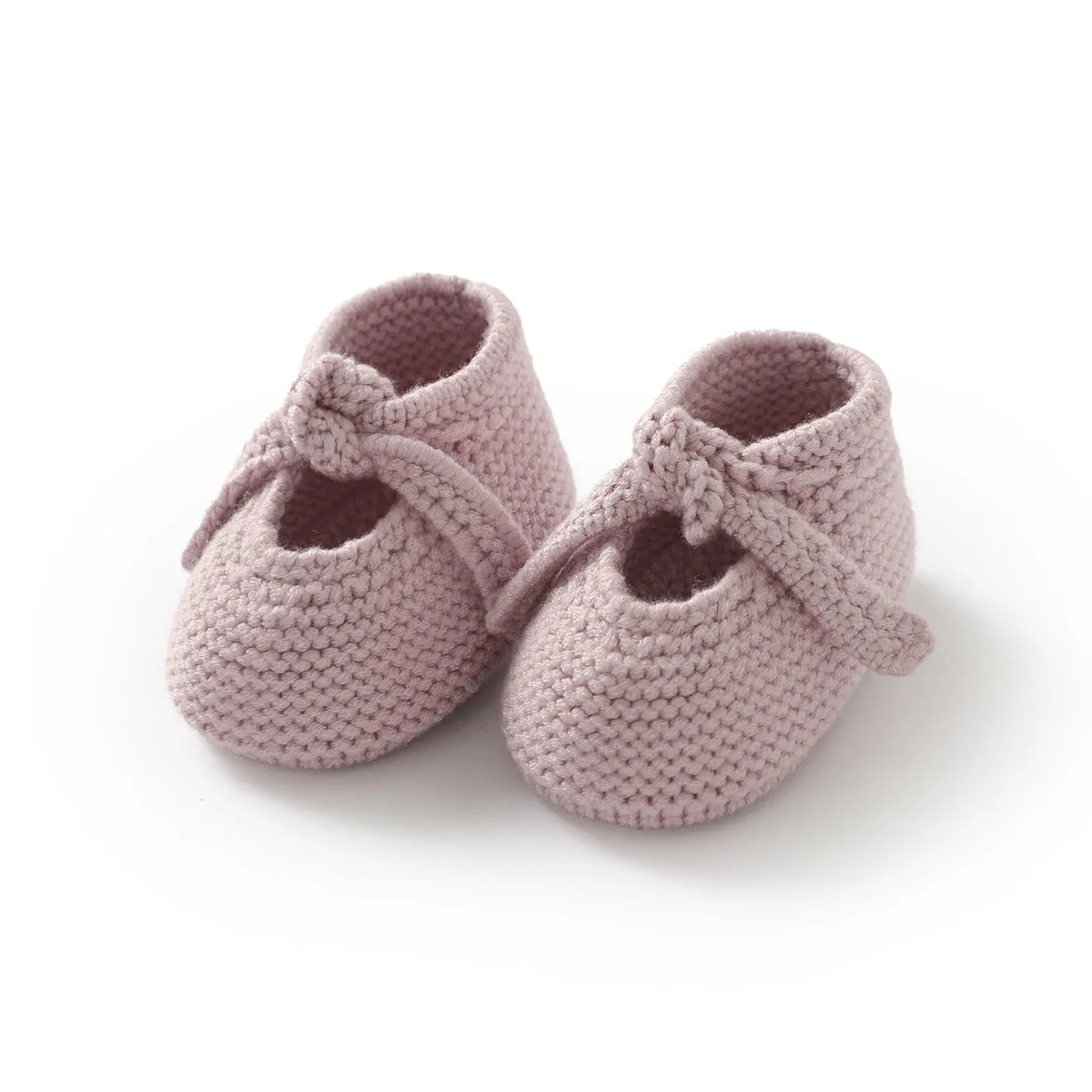 Rose Pink / 6-12M The First Cuddles Knitted Booties
