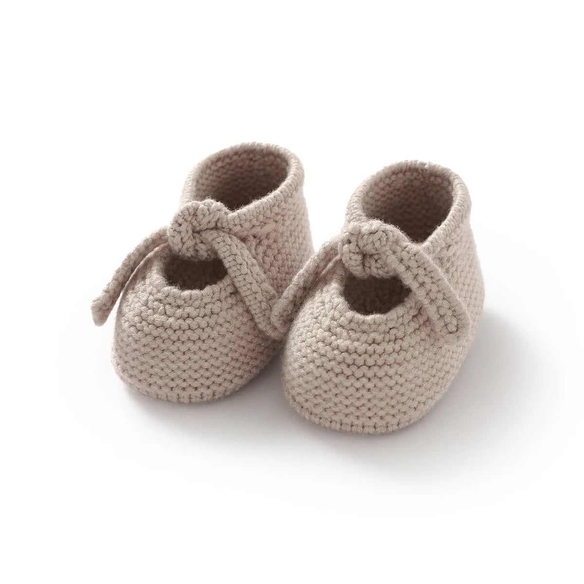 Muted Clay / 6-12M The First Cuddles Knitted Booties