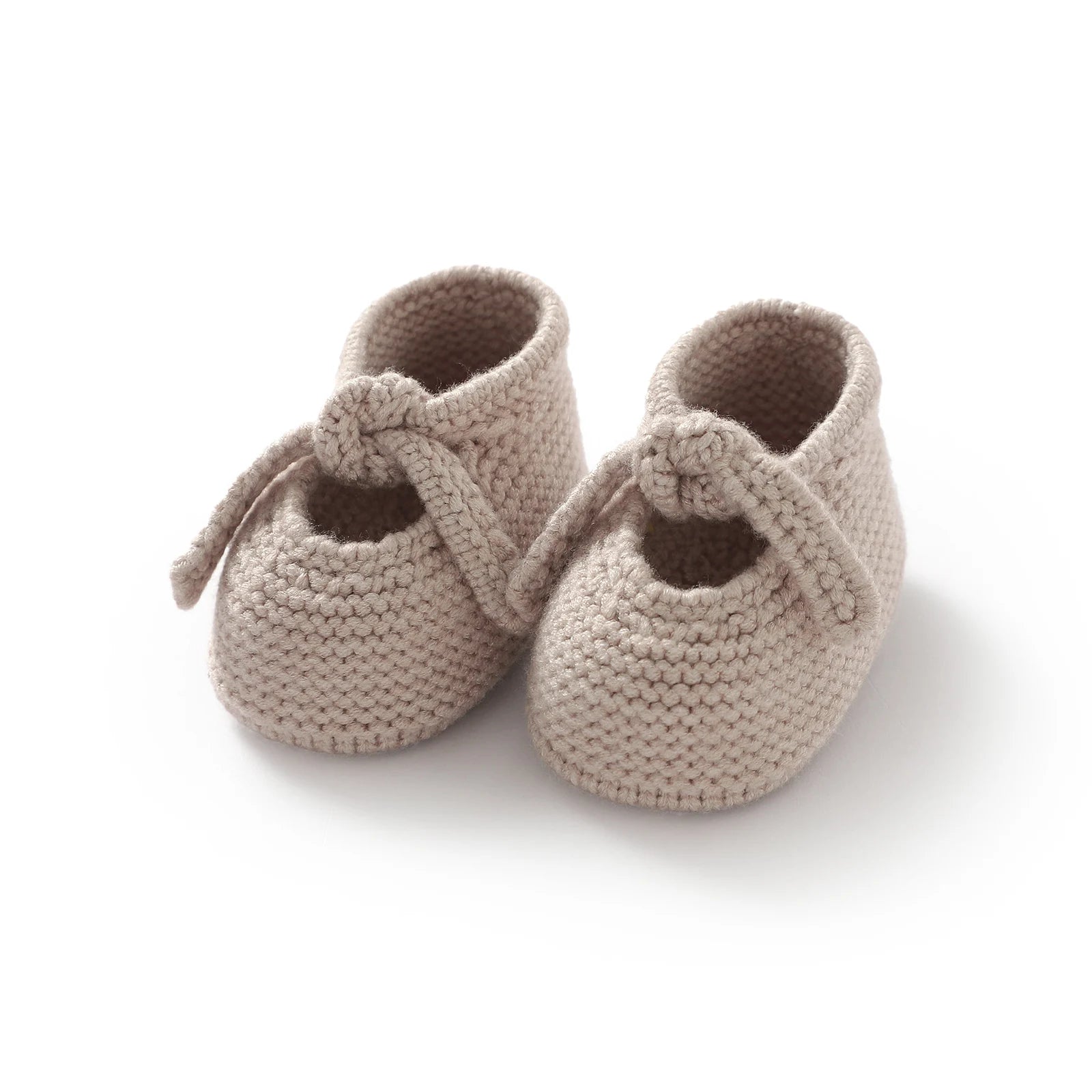Muted Clay / 6-12M The First Cuddles Knitted Booties