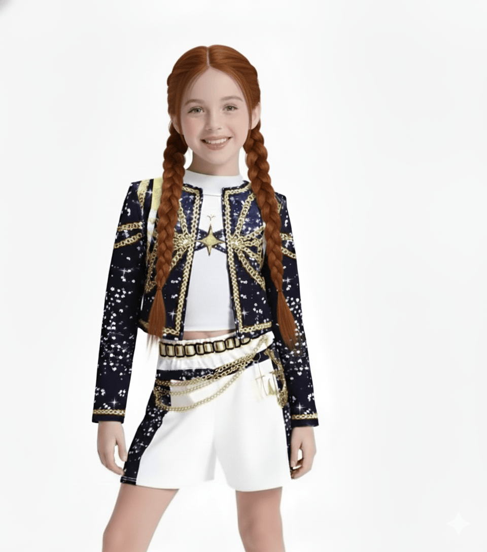 Stellar Black Outfit / 5T The Future Pop Star Costume