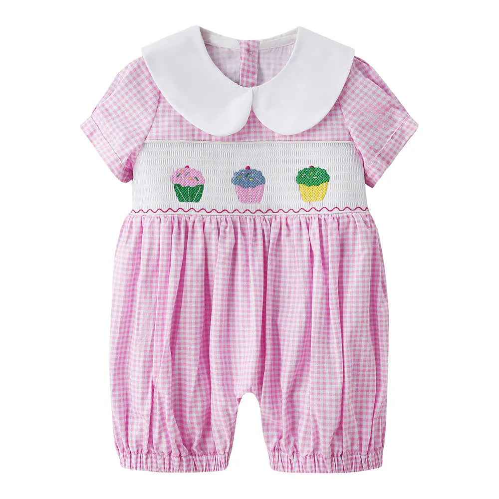 Pink / 6M The Heirloom Smocked Romper