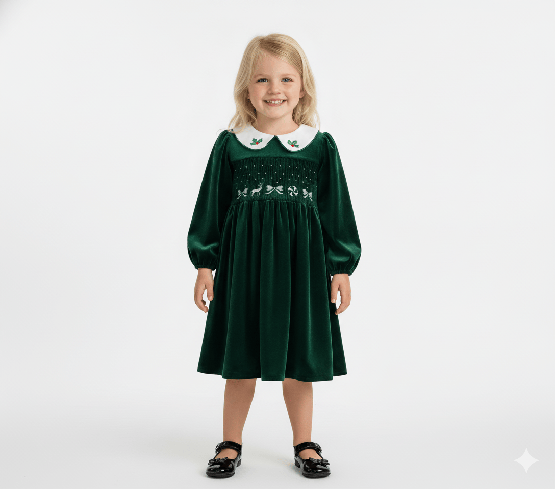 The Heirloom Velvet Smock Dress
