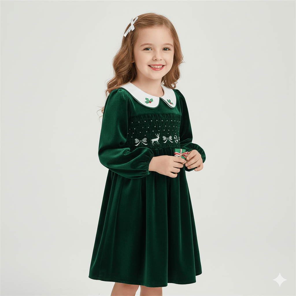 The Heirloom Velvet Smock Dress