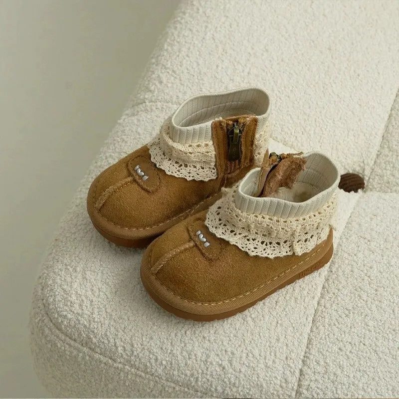 The Lace Collar Boots