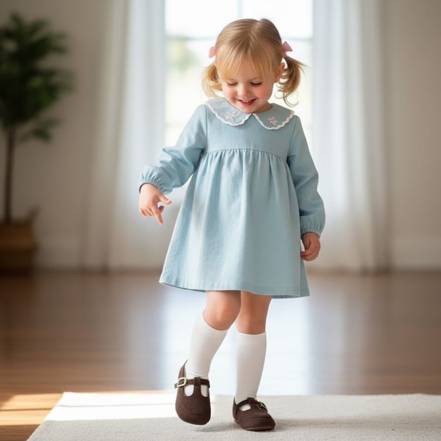 The Little Classic T-Strap Flats