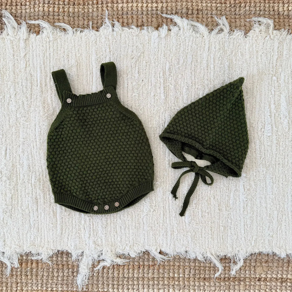 green / 0-6M The Little Pixie Knit Set