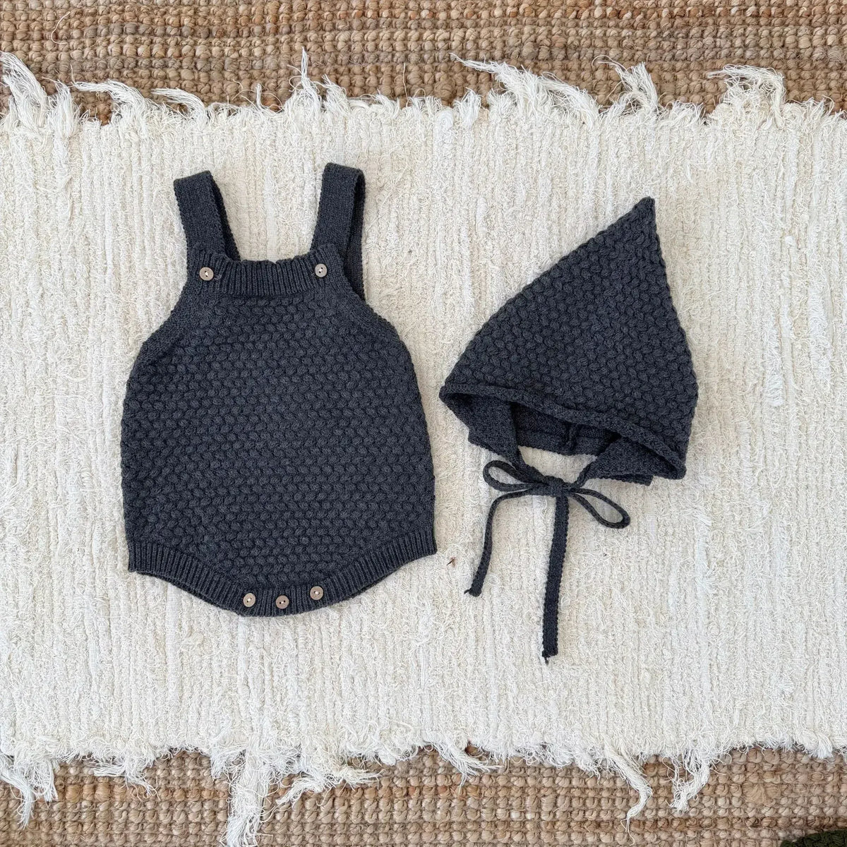 deep grey / 0-6M The Little Pixie Knit Set