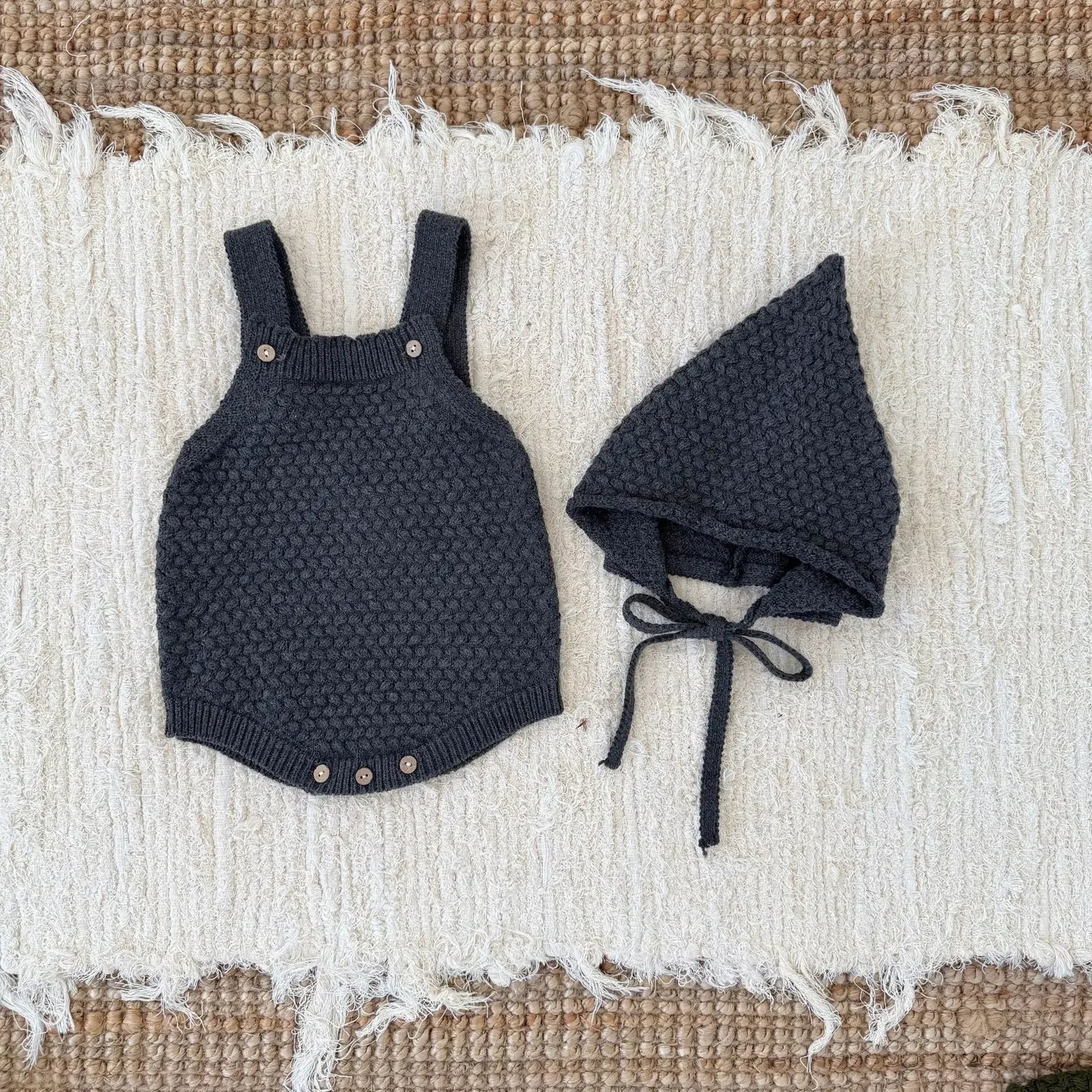 deep grey / 0-6M The Little Pixie Knit Set