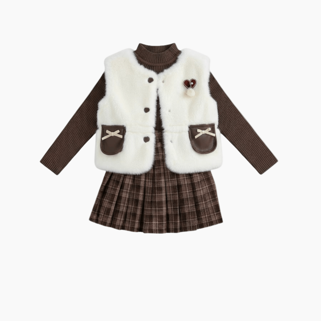 White Vest Set / 2T The Little Scholar Set