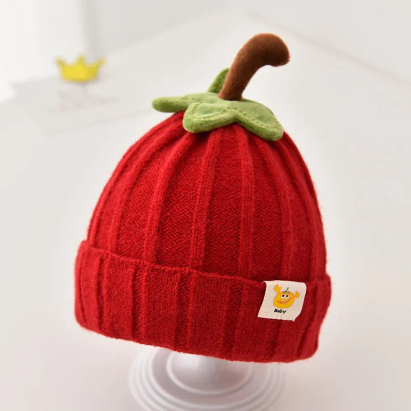 Red / 6M-3T The Little Sprout Ribbed Knit Baby Beanie