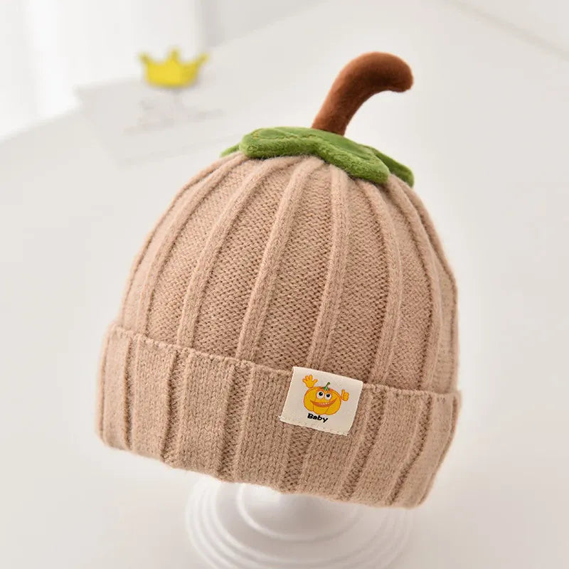 Beige / 6M-3T The Little Sprout Ribbed Knit Baby Beanie