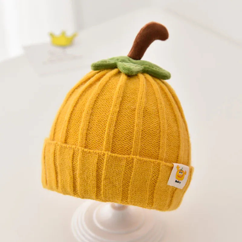 Yellow / 6M-3T The Little Sprout Ribbed Knit Baby Beanie