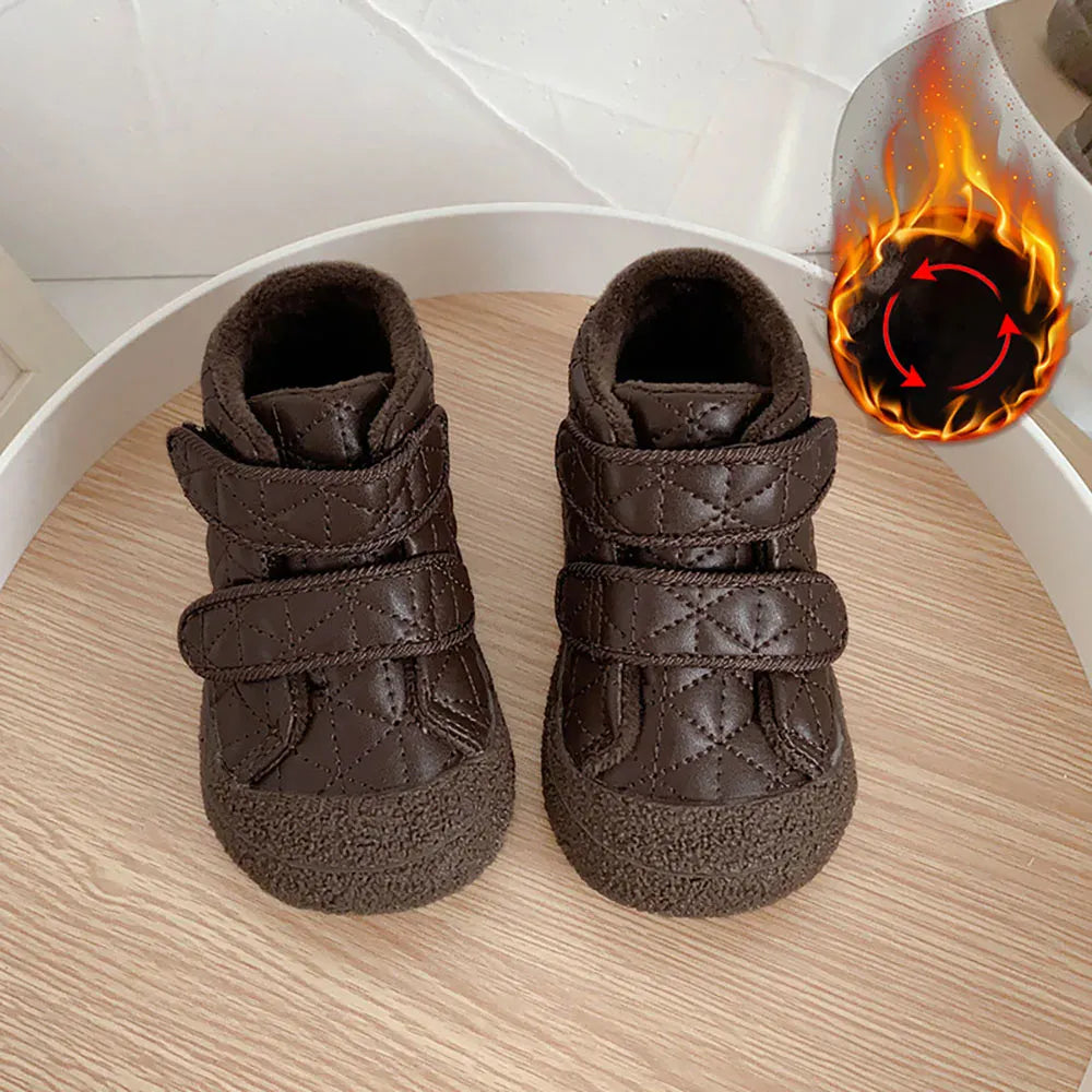 Brown / 15 The Little Wanderer Suede Leather Shoes