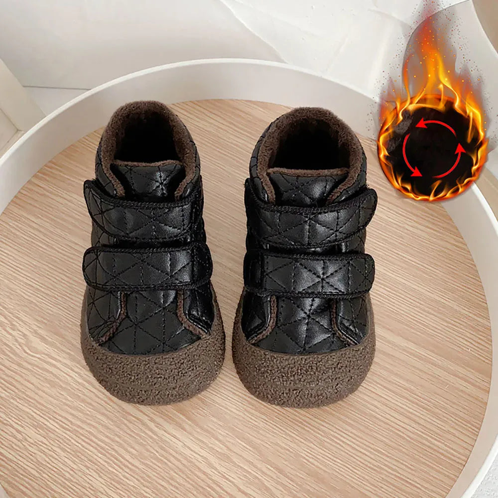 Black / 15 The Little Wanderer Suede Leather Shoes
