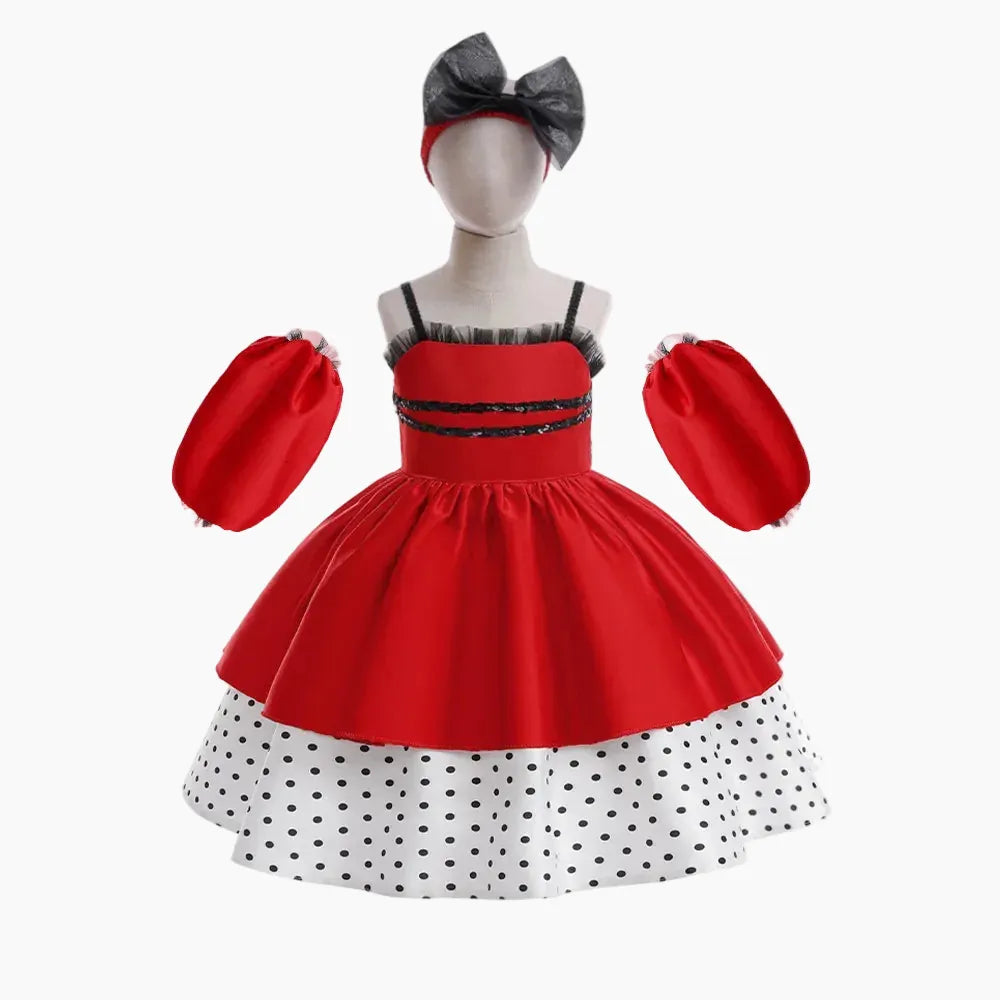 red / 3T-4T The Polka Dot Sweetheart Costume