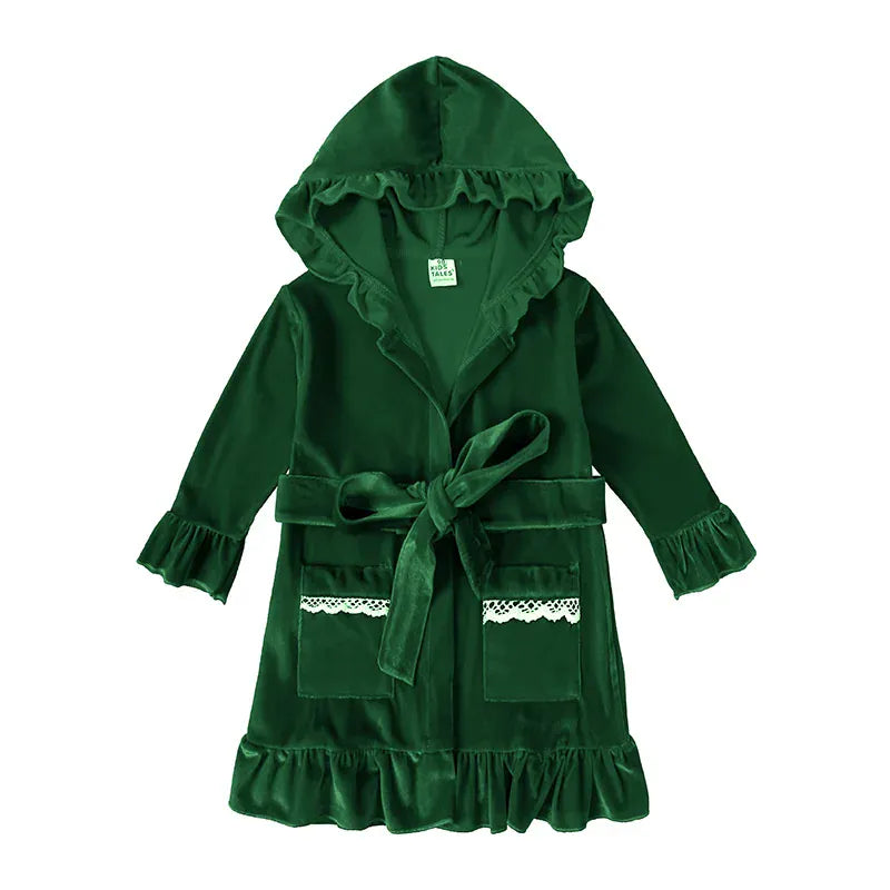 Green / 12M The Princess Ruffle Robe
