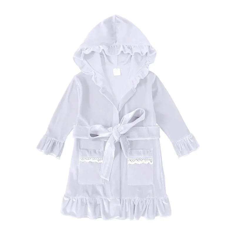 White / 12M The Princess Ruffle Robe