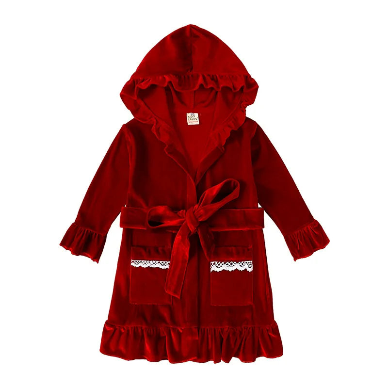 Red / 12M The Princess Ruffle Robe