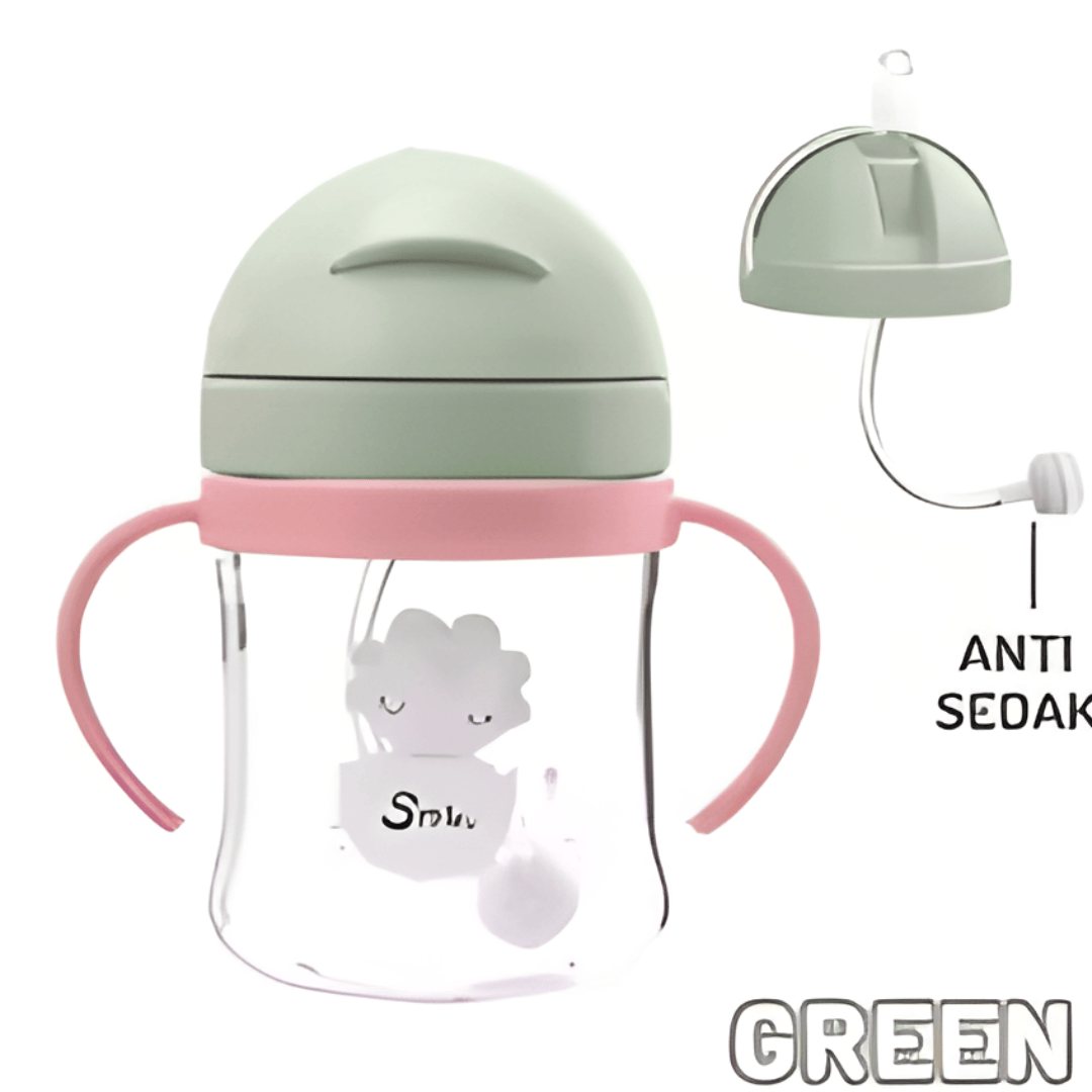 Green The Sip-Safe 360° Straw Cup