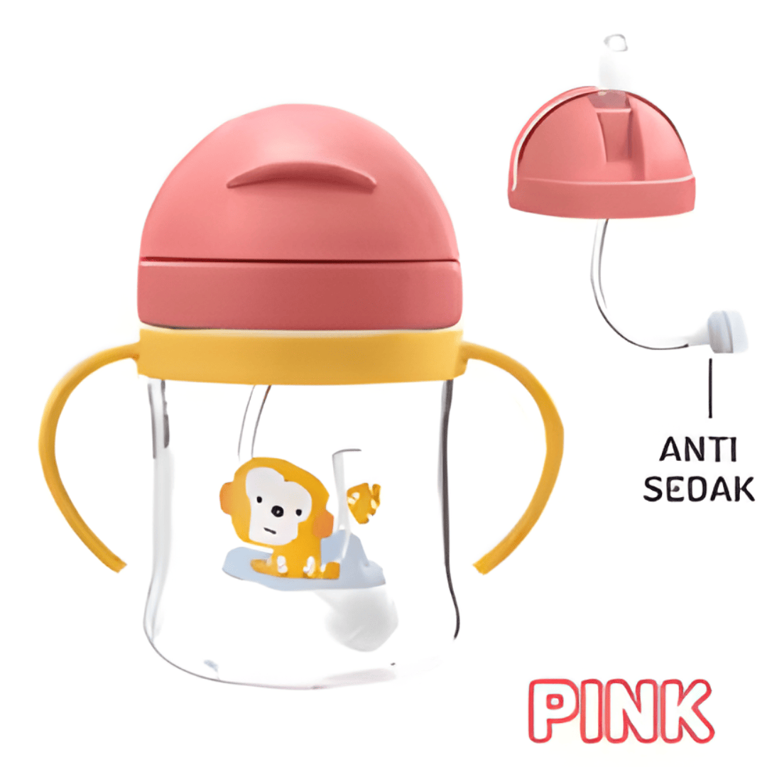 Pink The Sip-Safe 360° Straw Cup