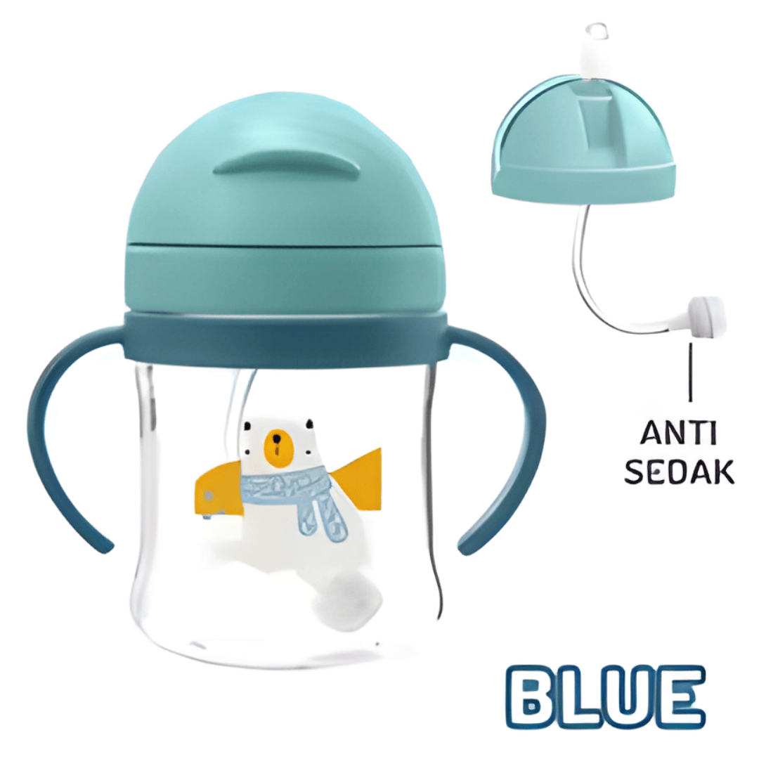 Blue The Sip-Safe 360° Straw Cup
