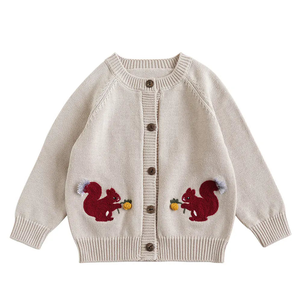 Beige Squirrel / 2T The Storybook Cardigan