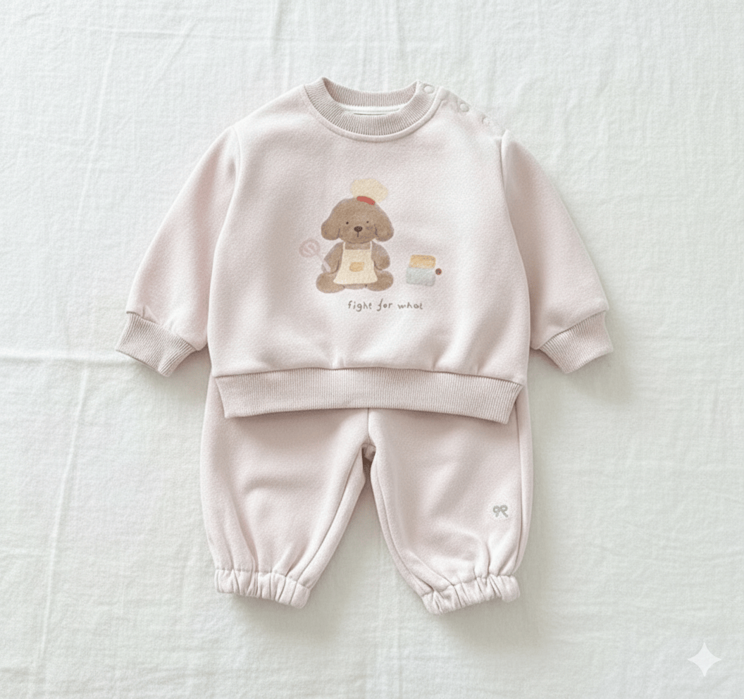 Pink / 6-12M The Teddy Bear Loungewear Set