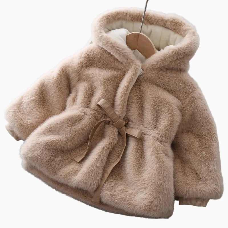 Apricot / 2T The TeddyPlush Cinch Coat