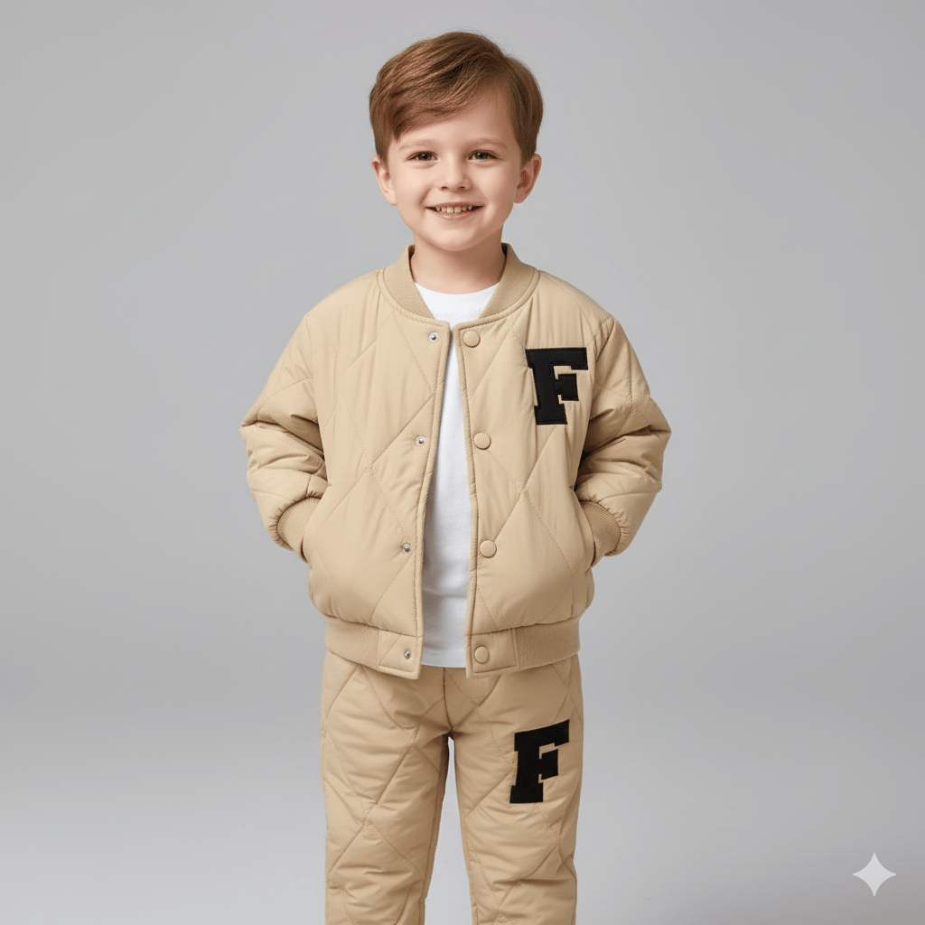 The Varsity Quilted Puffer Suit