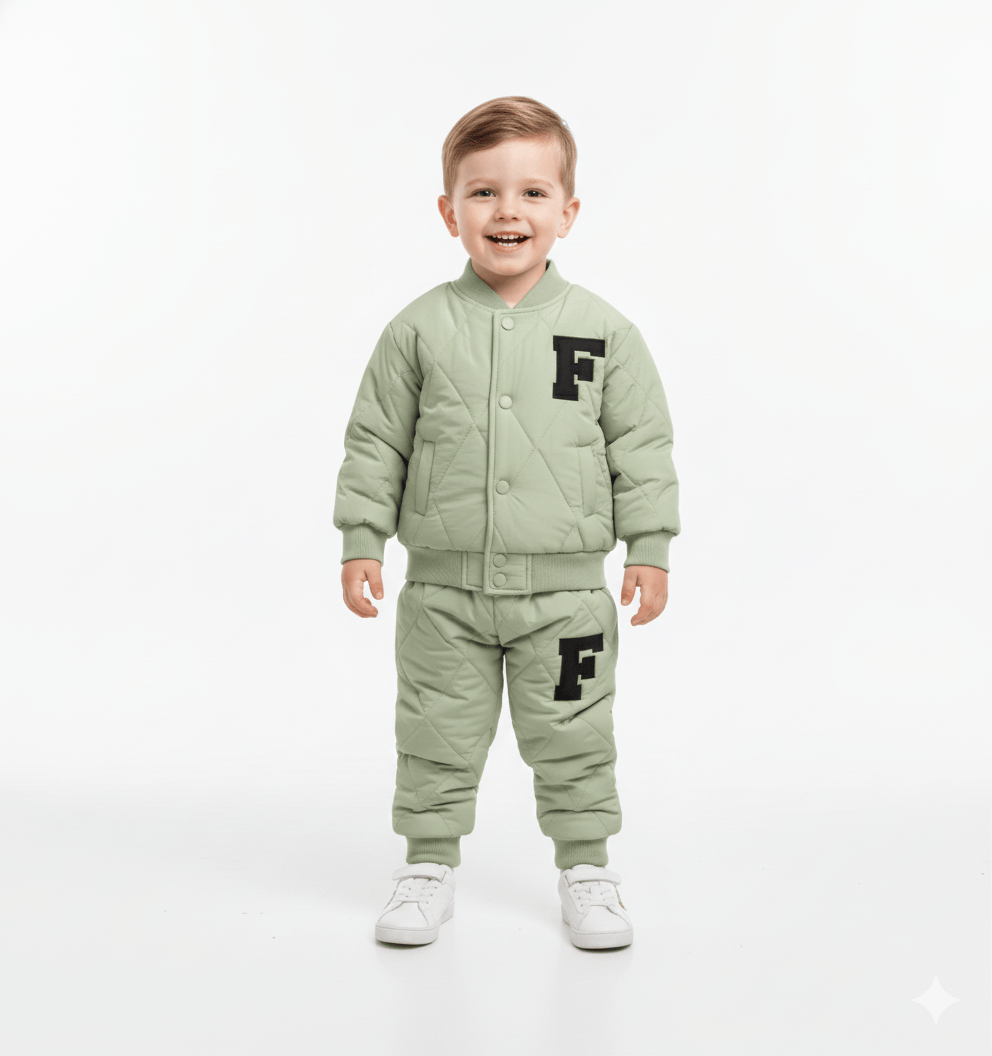 The Varsity Quilted Puffer Suit