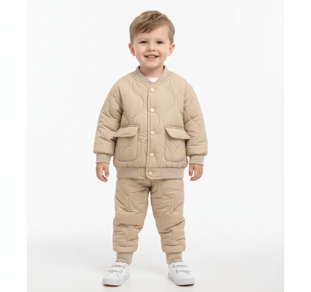 The Varsity Quilted Puffer Suit