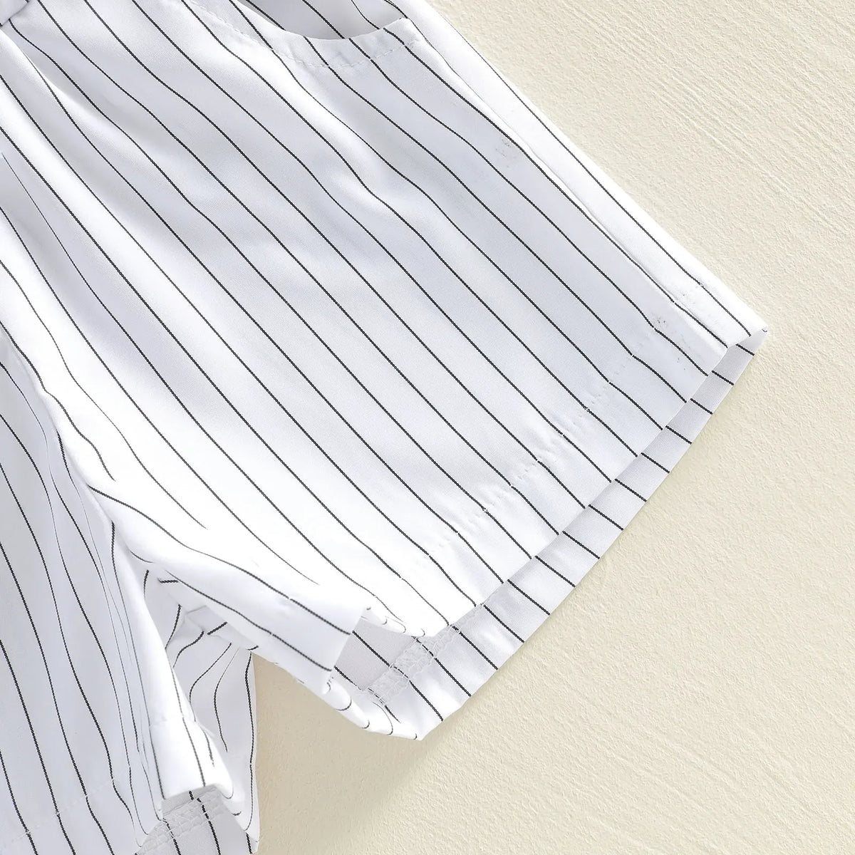 Toddler Boy Goose Embroidered Tee & Striped Shorts Set