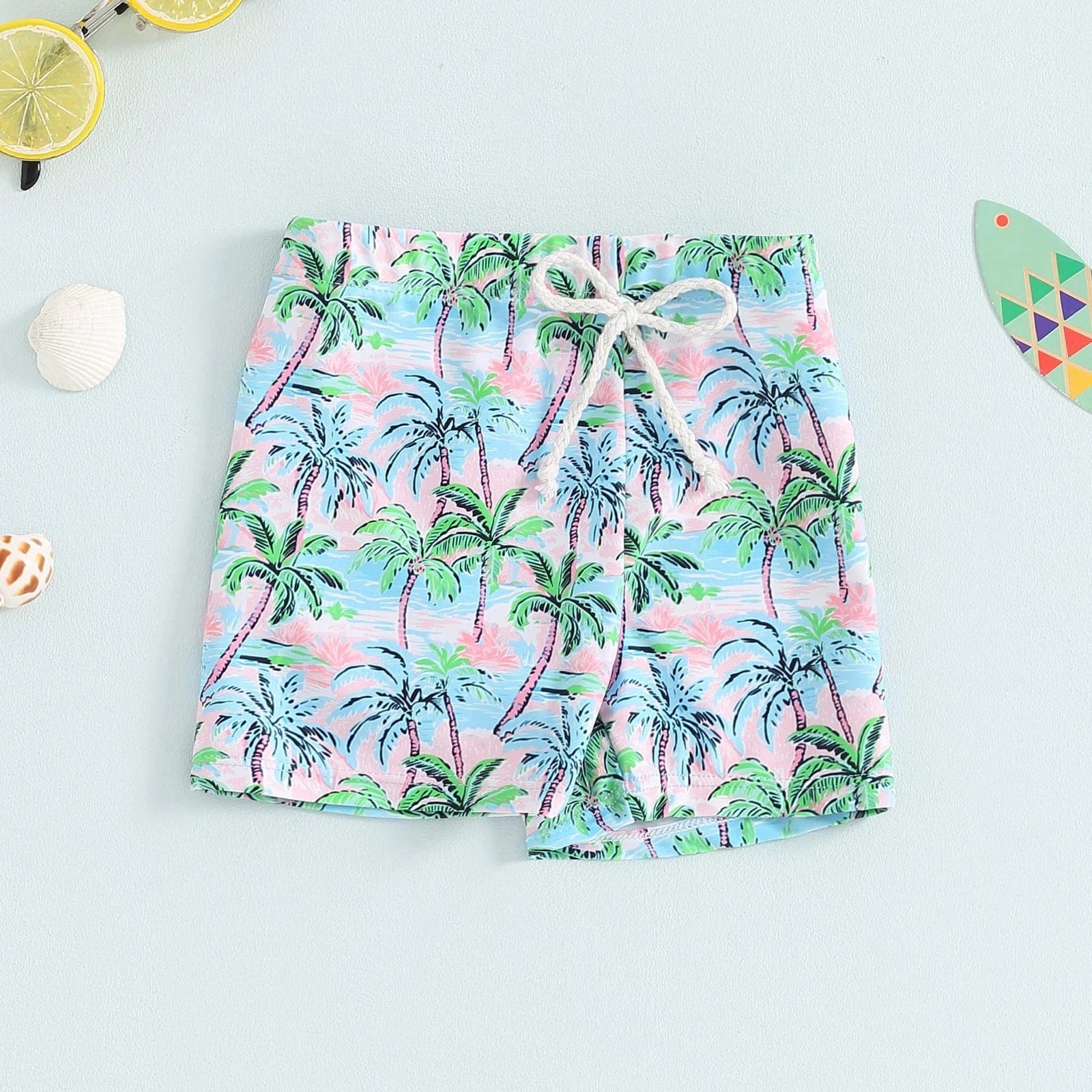 Pink / 6-12M Toddler Boys Summer Swim Trunks