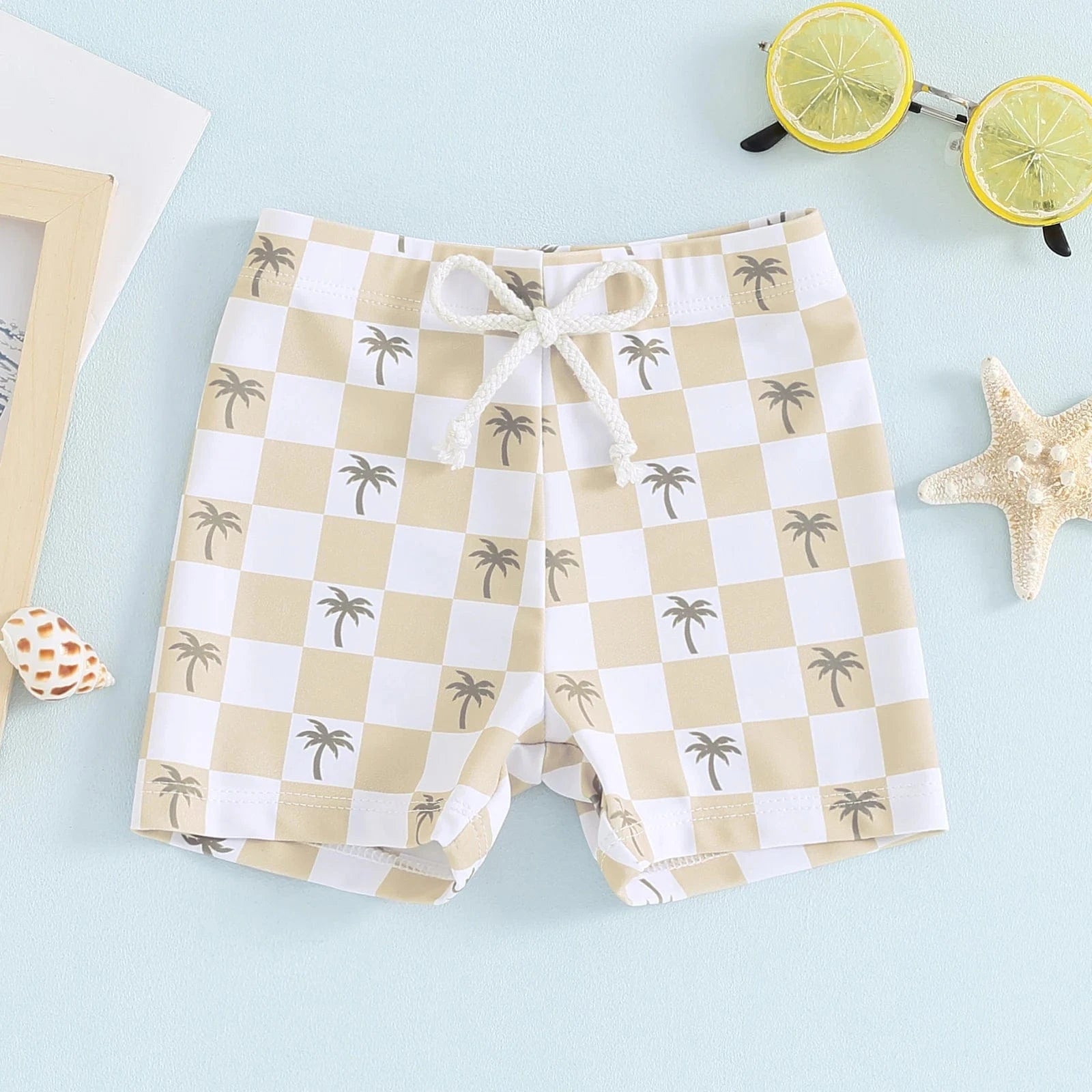 Yellow / 6-12M Toddler Boys Summer Swim Trunks