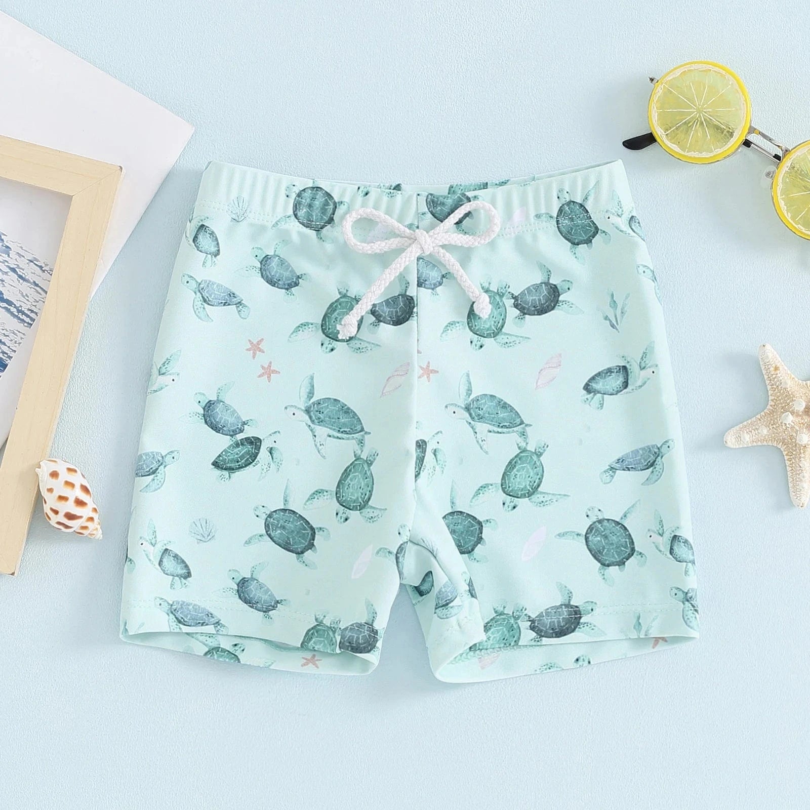 green / 6-12M Toddler Boys Summer Swim Trunks